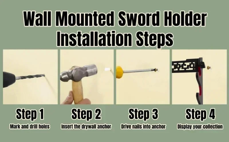 Tier 1-8 Dragon Katana Wall Mount